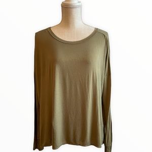 Olive Green Madewell Long Sleeve Top